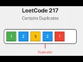 LeetCode 217 Contains Duplicate Explained O n dictionary Solution Python