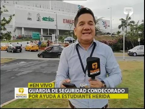 Guardia de seguridad condecorado por ayuda a estudiante herida