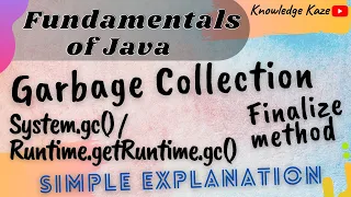 Garbage Collection Finalize method Simple Explantion with Program Java