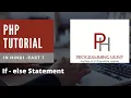 PHP Tutorial for beginners in Hindi part 7 - PHP If else statement