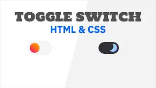 Create a Stylish Toggle Switch Button with HTML CSS