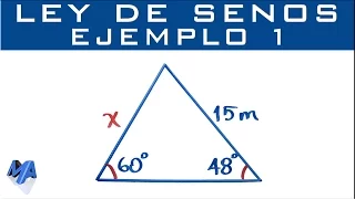 Law of Sines Example 1 Finding a Side