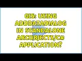 GIS Using AddDataDialog in standalone application
