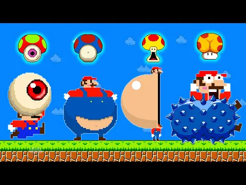 Download MP3 Mario All Powerups in New Super Mario Bros. Wii #4 | Game Animation