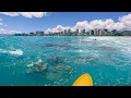 Download Lagu Surfing One of Waikiki's Best Lefts | Magic Blue Water | RAW POV