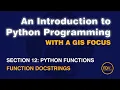 1206 Functions docstrings from An Introduction to Python Programming with a GIS Focus