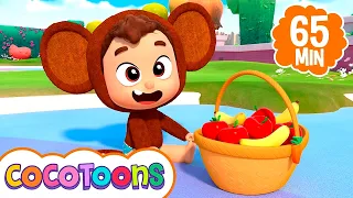 Maçãs e bananas 🍎🍌 e mais música infantil de Lea e Pop em português | Cocotoons Brasil