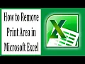 Step-by-Step Guide to Remove Print Area in Microsoft Excel