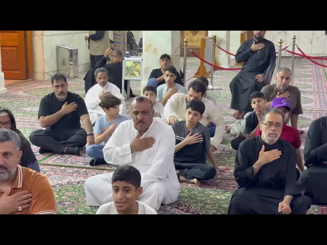 ⁣مجلس عزاء داخل حرم أمير المؤمنين عليه السلام رحلات شهر محرم 2025_1447هـ