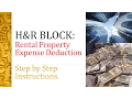 H R Block System Rental Expense Deduction