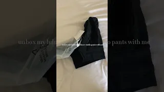 unbox my lululemon dance studio pants with me