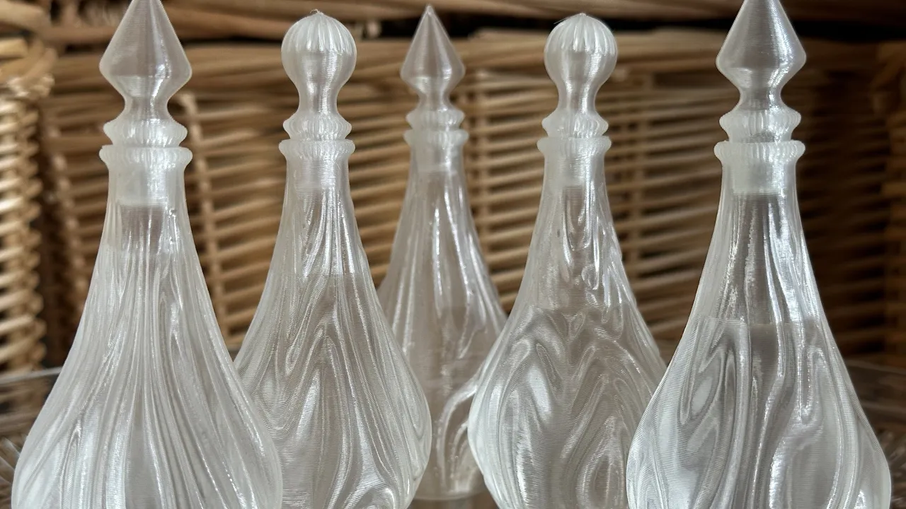 Wrinkled Spiralized Potion Bottles