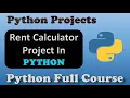 Python Mini Projects Rent calculator in Python Python Programming