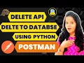 DELETE API to Database Using Python Build an API with Database Using Python