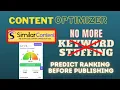 Content Optimizer - Similar Content Tutorial