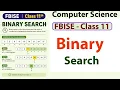 Binary Search for Class 11 Computer Science Step-by-Step Explanation