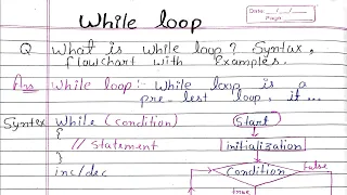 While loop in C programming with example syntax Flowchart Indigenous Coding