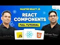 React JS Tutorial - What Are React Components When Why it is Use Full Explanation