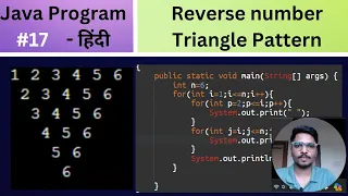 Reverse number Triangle Pattern
