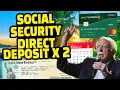 Social Security Benefits Direct Deposit Dates Payment X 2 For SSI SSDI in AUGUST