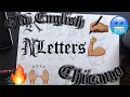 Old English Chicano letters Sketch out part 1