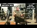 Seated Strict Barbell Curl 75 kg 165 lb