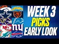 Download Lagu NFL WEEK 3 Voorspellingen voor elke NFL-wedstrijd | Een eerste blik