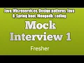 Java interview questions and answers 1 Year Java Tutorial for freshers