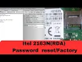 How to remove password reset factory default itel 2163N RDA on Miracle box