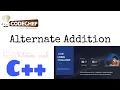 Alternate Additions solution code June Long One 2022 Codechef