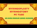 Myringoplasty Tympanostomy PE Tube Tympanoplasty Myringotomy - Dr Rams Medical Coding Academy