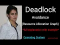 Lec22 Deadlock Avoidance with Resource Allocation Graph with example Operating System