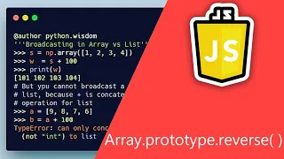 Javascript Array prototype reverse