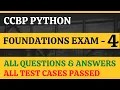 Foundations Exam - 4 Python CCBP 4 0