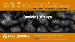 C Xamarin Cohort 06B - Resize an Array