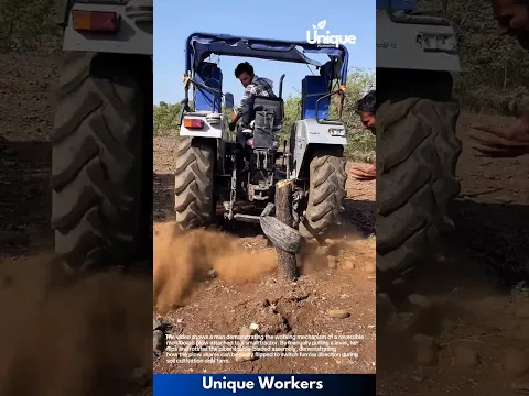Reversible Moldboard Plow: Tractor Ploughing Mechanism Demonstration