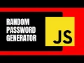 Random Password Generator using Javascript 6 digit random - password JavaScript tutorials in hindi