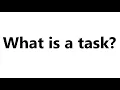 What is a task in ELT