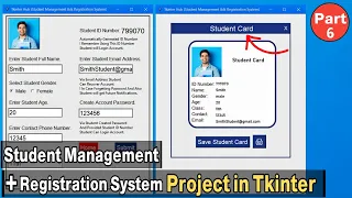 Python Tkinter Student ID Card Generator Pillow Image Processing Part 6