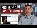 Excel mit der TWS verbinden und offene Positionen aus der TWS abrufen