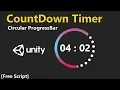 Unity Timer with Circular Progressbar Free Script Included