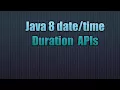 Java 8 Duration APIs