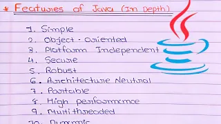 Explain Features Of Java in Detail In Hindi Java Programming