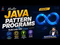 Java Pattern Programs Tutorial Build Logic with Loops Episode 1 Beginners to Advanced