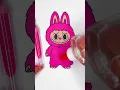 Coloring Labubu DIY Easy Glitter Art