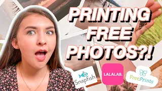HOW TO PRINT PHOTOS FOR FREE Lalalab Snapfish and Free Prints Review Emily Louise
