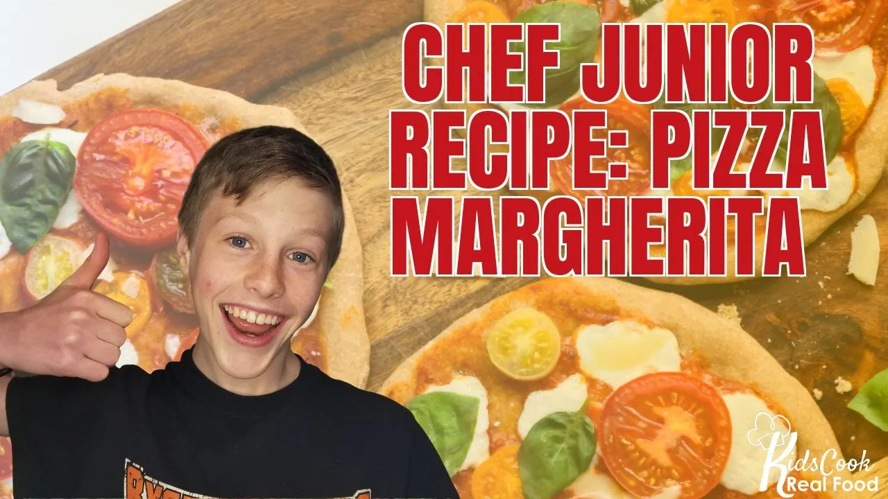 Cooking Video for Kids: Pizza Margherita Recipe (Sneak Peek from Chef Junior!)