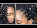 1 BRAID-LESS Crochet illusion using braiding extension curled from scratch Crochet braids styles