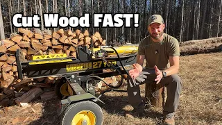 Champion 27-Ton Log Splitter 3-Year Review Demonstration