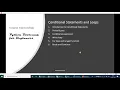 9 0 Chapter Outline Conditional Statements and Loops in Python